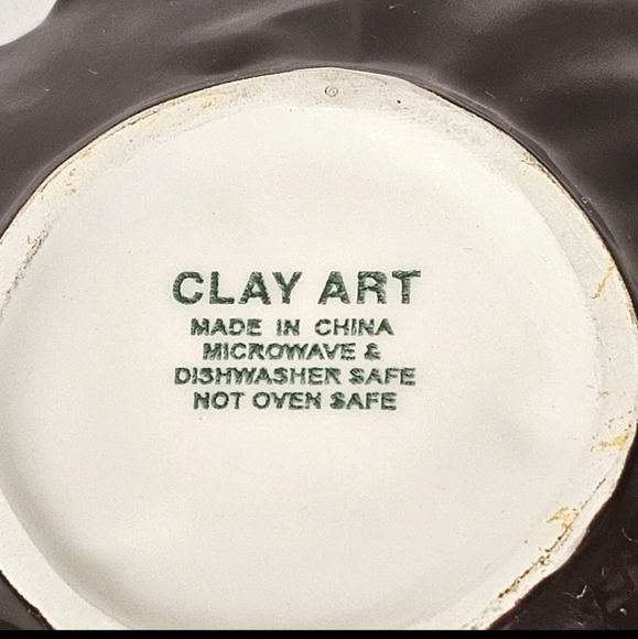 4 Clay Art Tuscan Yellow Sunflower Hand Painted Small Dipping Snack Plates - Picture 8 of 9